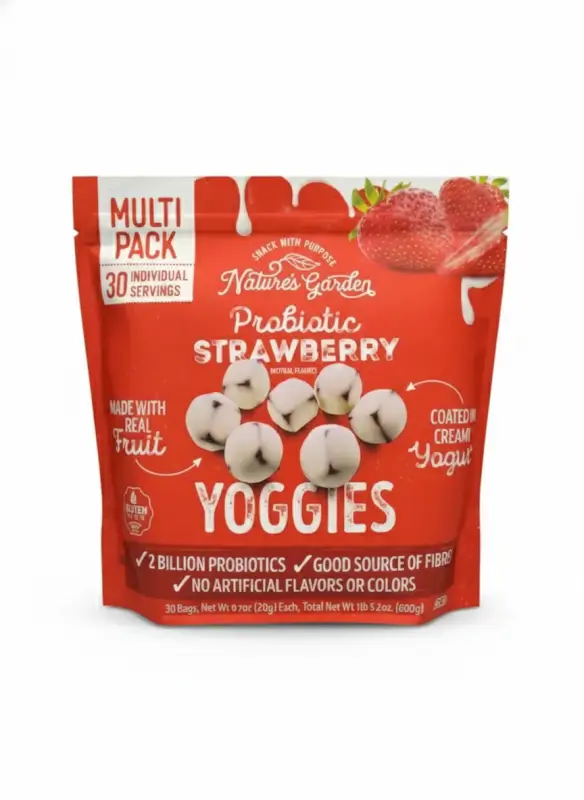 Probiotic Strawberry Yoggies
